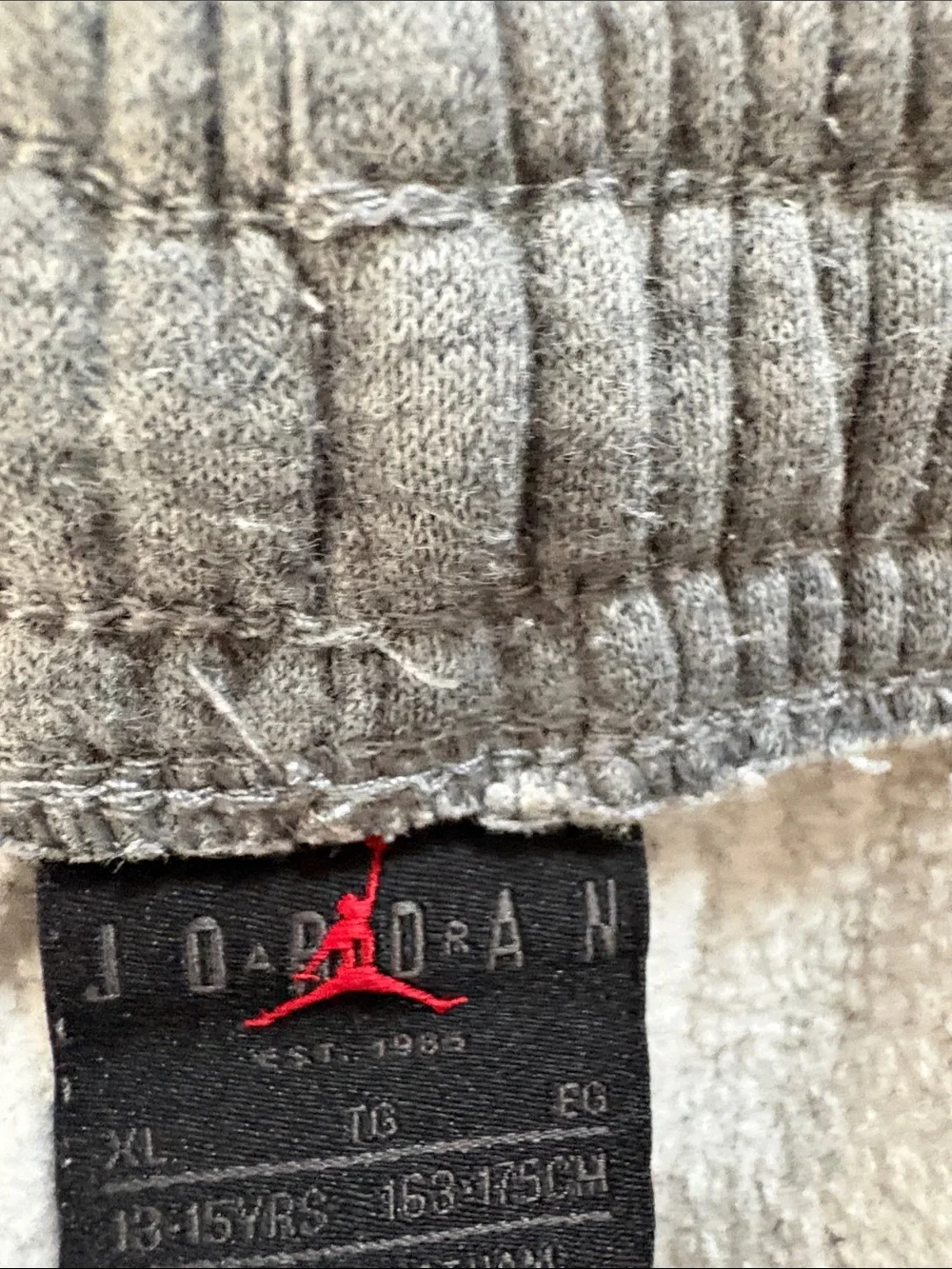 Jordan Kids Gray Logo Fleece Joggers